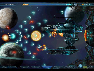 Computer space scene planets background - screenshot free wallpaper for desktop