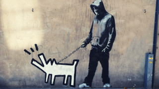 Man hoodie walking dog leash - a man in a hoodie free wallpaper