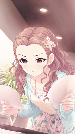 Girl long hair holding paper 2 - a piece of paper free wallpaper for mobile