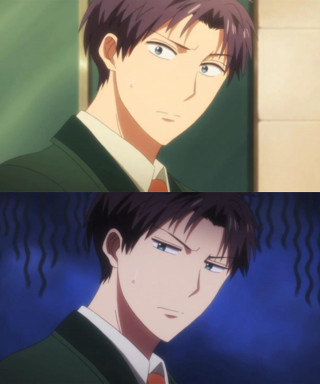 Anime man woman tie characters - his neck free wallpaper for mobile