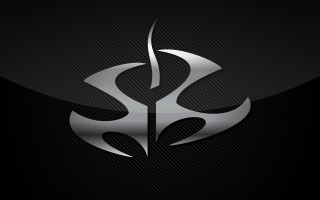 Black silver logo white symbol - a tattoo free wallpaper for desktop