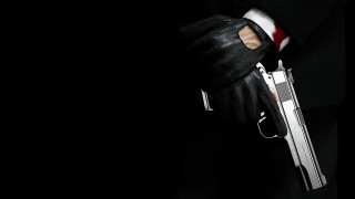 Person black suit gun blood - a black suit holding free wallpaper