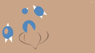 Blue nose ring drawing person - his nose free wallpaper