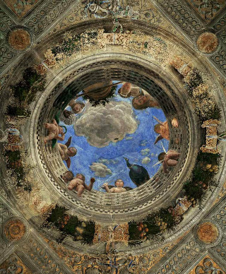 Ceiling birds clouds sky painting - neoclassicism free wallpaper for mobile