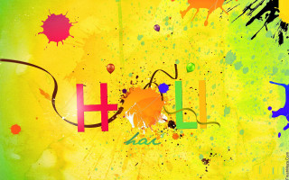 Colorful painting hello splash of - colour free wallpaper