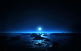 Dark space bright light distant - moonlight free wallpaper for desktop