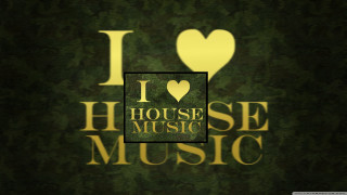 Green background heart house music - love free wallpaper for desktop