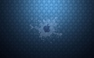 Apple logo blue background circles - an apple logo free wallpaper for desktop