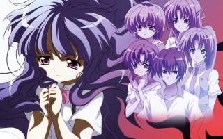 Anime girls long hair purple 7 - purple hair free wallpaper