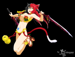 Woman bikini sword ball black - a sword and a ball free wallpaper