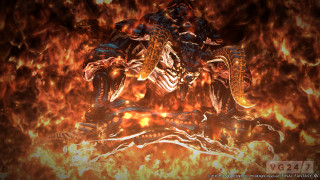 Demonic demon fire background flames 2 - a demonic looking demon free wallpaper
