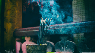 Cup incense sticks table statue - a cup free wallpaper for desktop