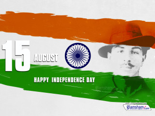 Man hat flag happy independence - bapu free wallpaper for desktop