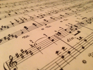 Music sheet musical notes composition - a sheet of music free wallpaper