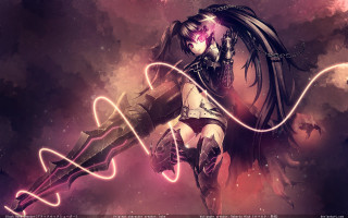 Woman long hair sword in 7 - a pink light free wallpaper for desktop