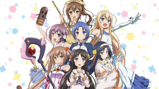 Anime girls stars white background - star free wallpaper for desktop