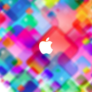 Colorful apple background squares chromatic - a tilt shift photo free wallpaper for tablet
