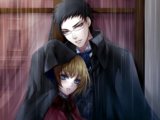 Couple people standing room rain - one person free wallpaper