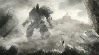 Man monster foggy forest person - a giant monster free wallpaper