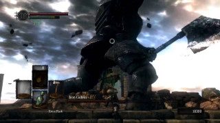 Video game character umbrella cloudy - free gaming wallpaper