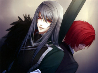 Anime character long hair sword 9 - a red hair free wallpaper