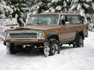 Brown jeep snow trees winter - clark voorhees free wallpaper for desktop