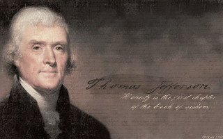 Thomas jefferson portrait quote president - visionary free wallpaper