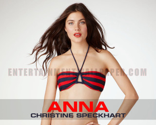 Woman bikini red black stripe - a woman in a bikini top free wallpaper