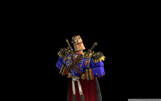 Cartoon character blue object black - a black backdrop free wallpaper