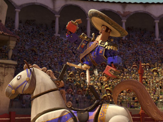 Circus man horse cartoon crowd - a crowd of people watching free wallpaper