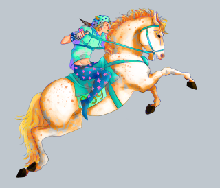 Woman riding horse hat sword 2 - extreme free wallpaper
