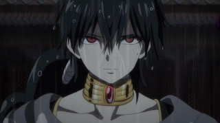 Man black hair collar red - egyptian art free wallpaper