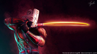 Man holding swords glowing image - glowing free wallpaper for desktop