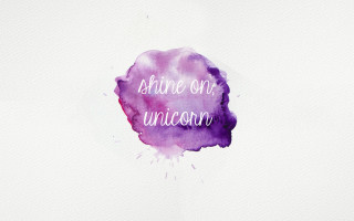 Watercolor painting shine our unicorn - a watercolor painting free wallpaper