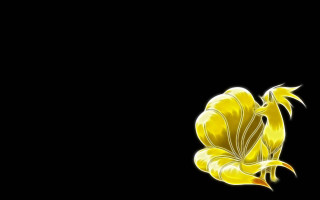 Yellow flower black background rococo - a yellow flower free wallpaper