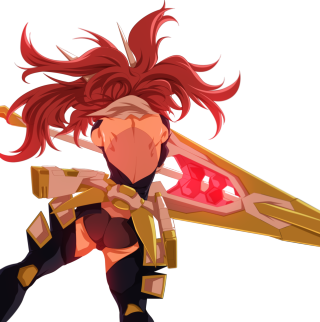 Woman red hair large object - a large object free wallpaper for tablet