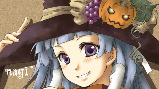 Cartoon character hat pumpkin message - hint of yayoi kasuma free wallpaper for desktop