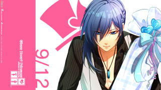 Anime blue hair candy bag - blue hair holding free wallpaper for desktop