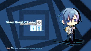 Bluehair backpack chibi male smile - purism free wallpaper for desktop