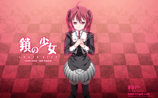 Pink haired girl checkered background - a black jacket free wallpaper for desktop