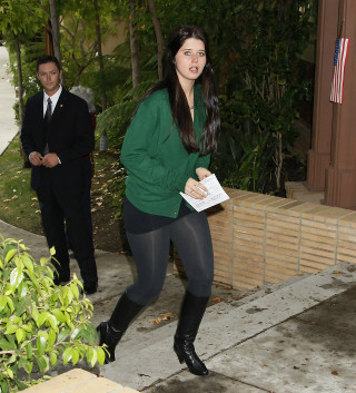 Woman tights boots man suit - a flag free wallpaper for tablet