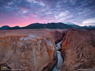 River canyon cloudy sunset mountains - amir zand free wallpaper for desktop