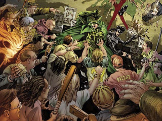 Crowd giant painting comic art - alex ross free wallpaper