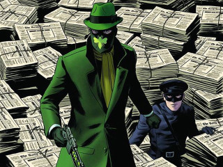 Man green suit hat money - zdarsky free wallpaper