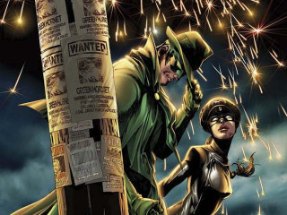 Man woman pole fireworks sky - the sky behind them free wallpaper