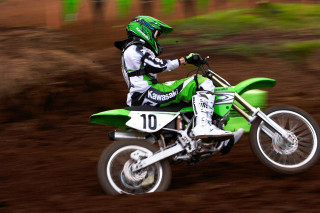 Dirt bike rider dirt track 2 - the front wheel free wallpaper