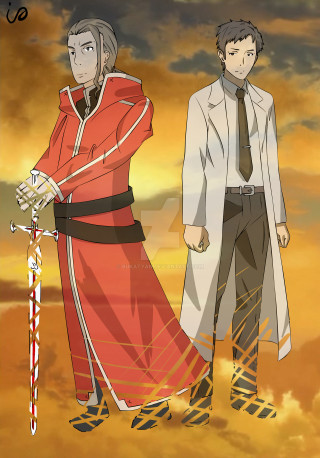 Anime characters sunset sky clouds - a sunset sky free wallpaper