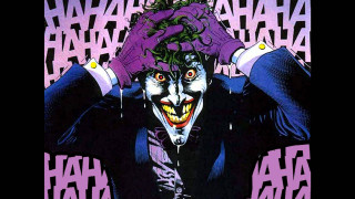 Joker hands head purple background - brian bolland free wallpaper