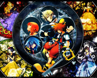 Anime characters circle background black - a circle free wallpaper for desktop