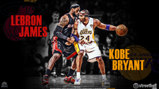 Lebron kobe lakers 2012 13 - free sports wallpaper
